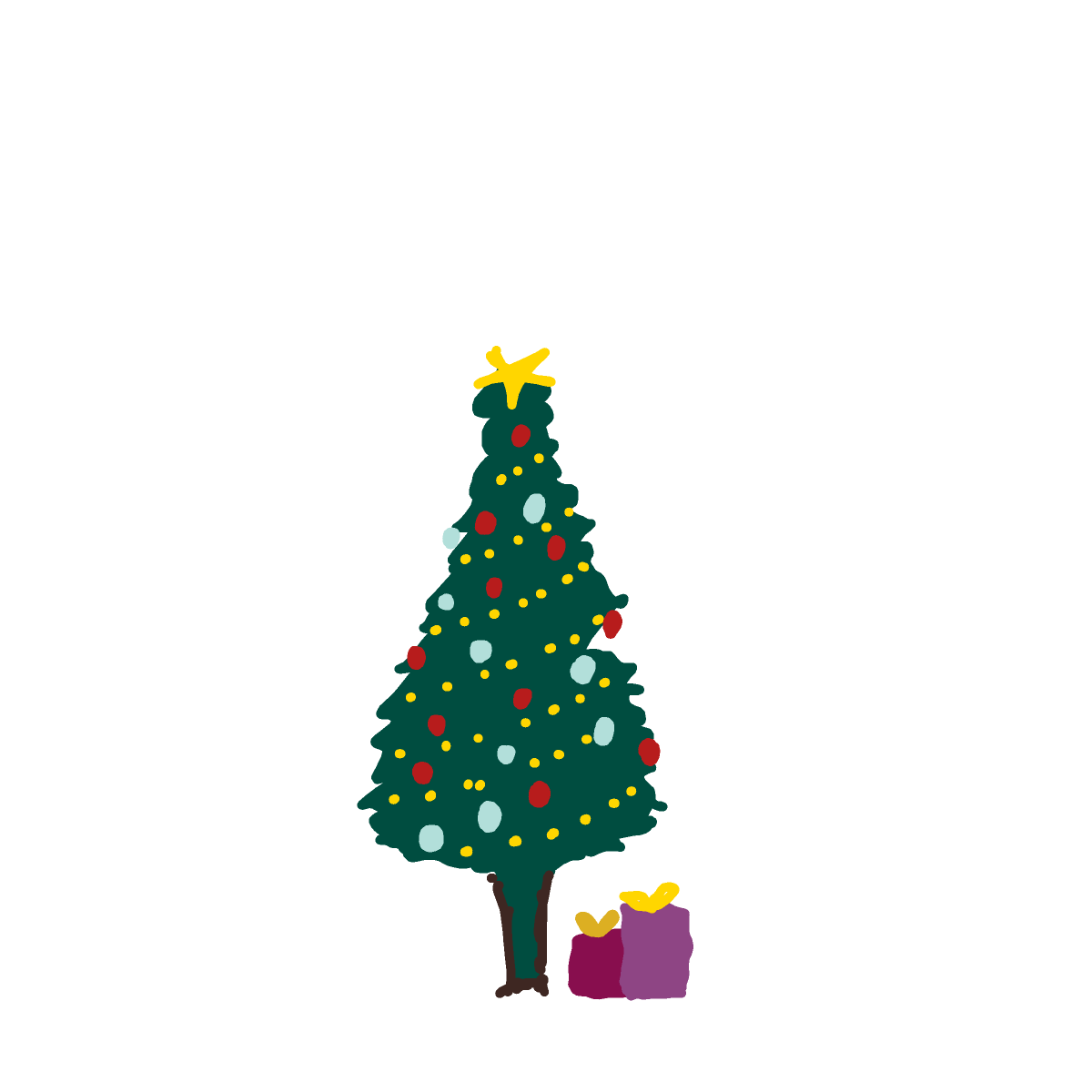 XMas Tree drawing by godor
