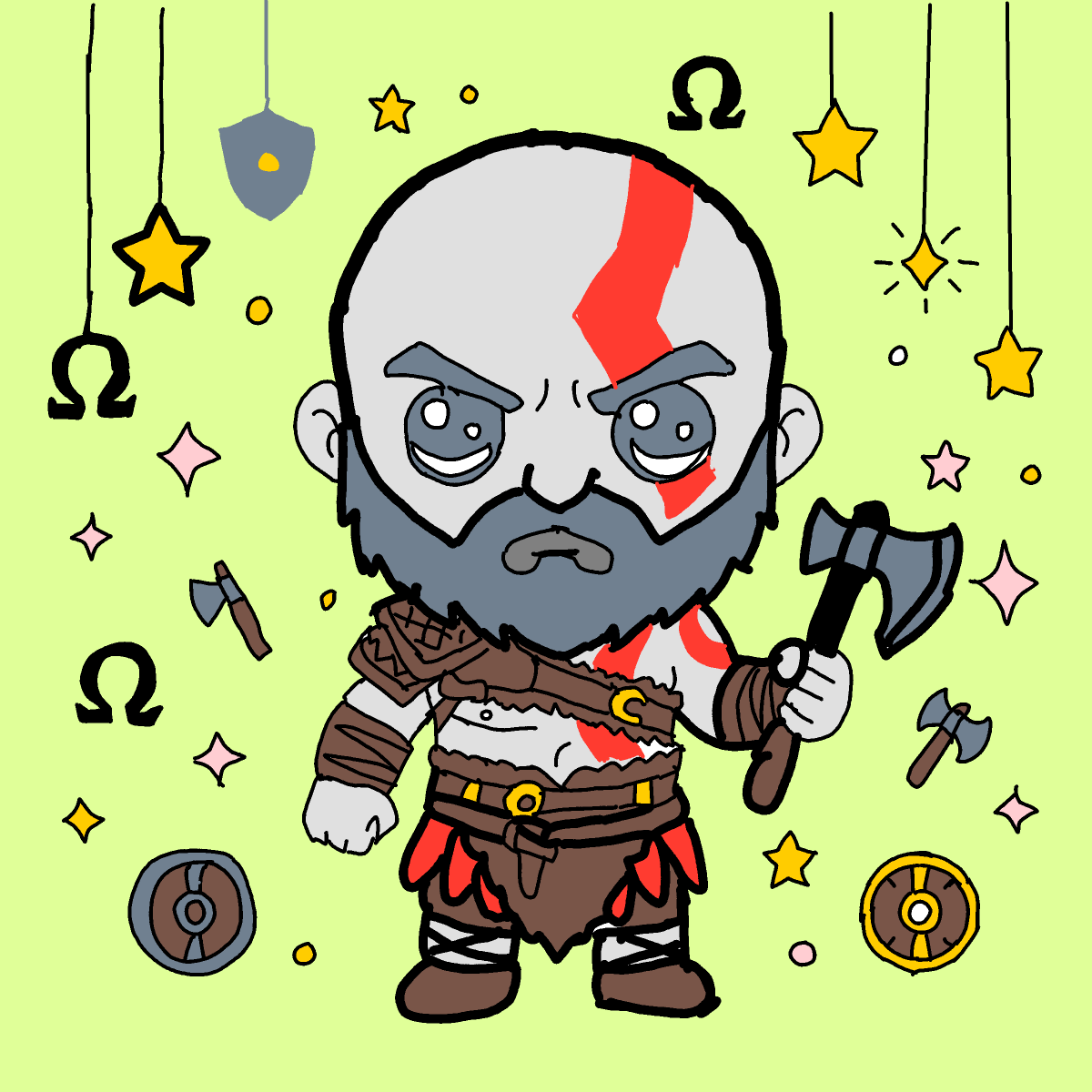 Kratos drawing by true-wide-bard