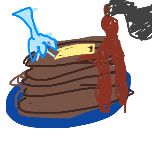 Pancake drawing by babitheartist