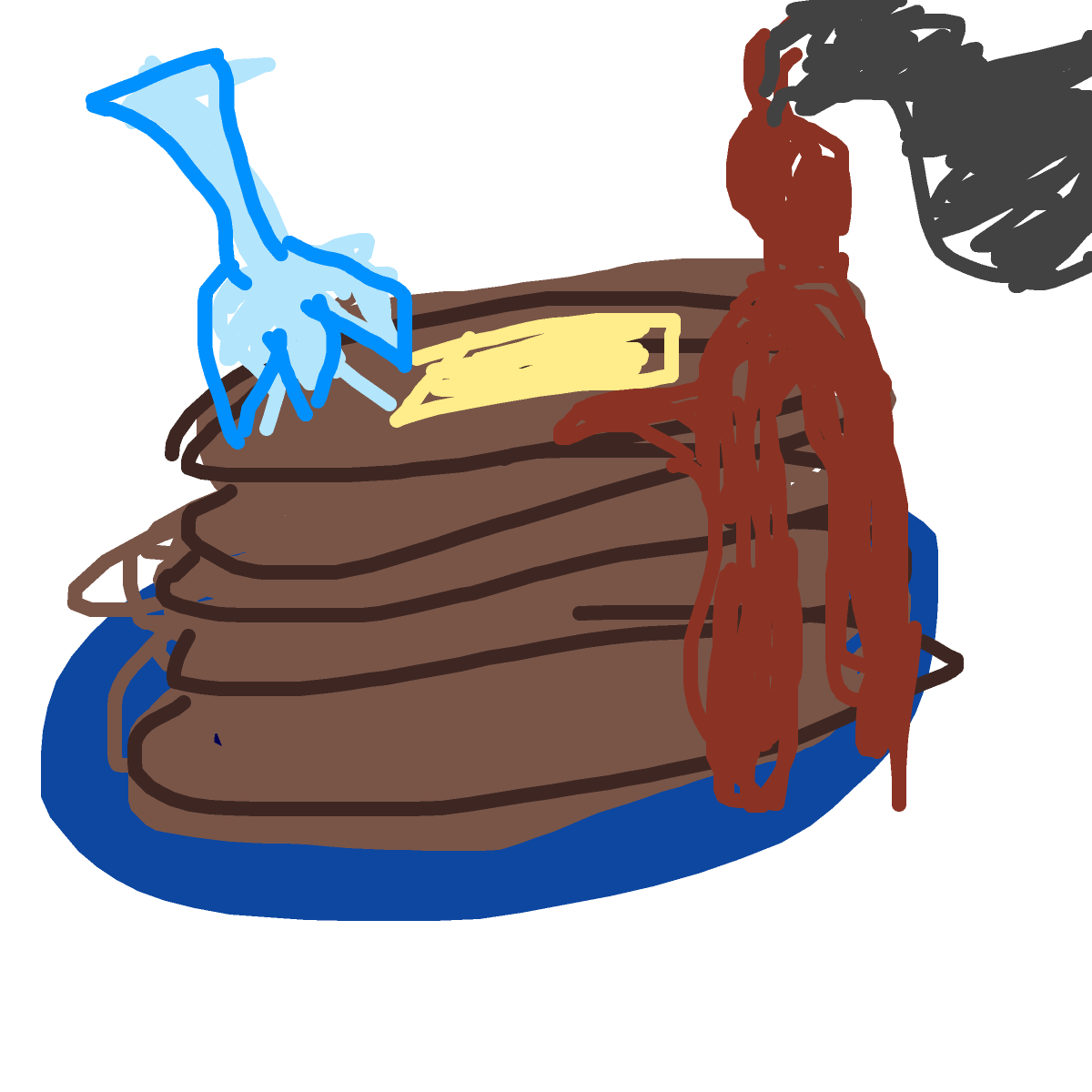 Pancake drawing by babitheartist