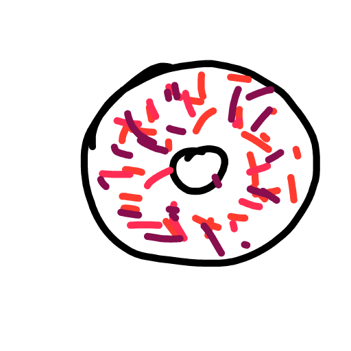 Donut drawing by sharp-coral-sage