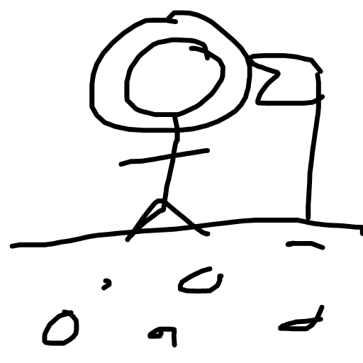 Astronaut drawing by kim