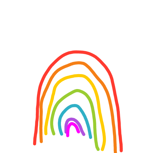 Rainbow drawing by COOKIE