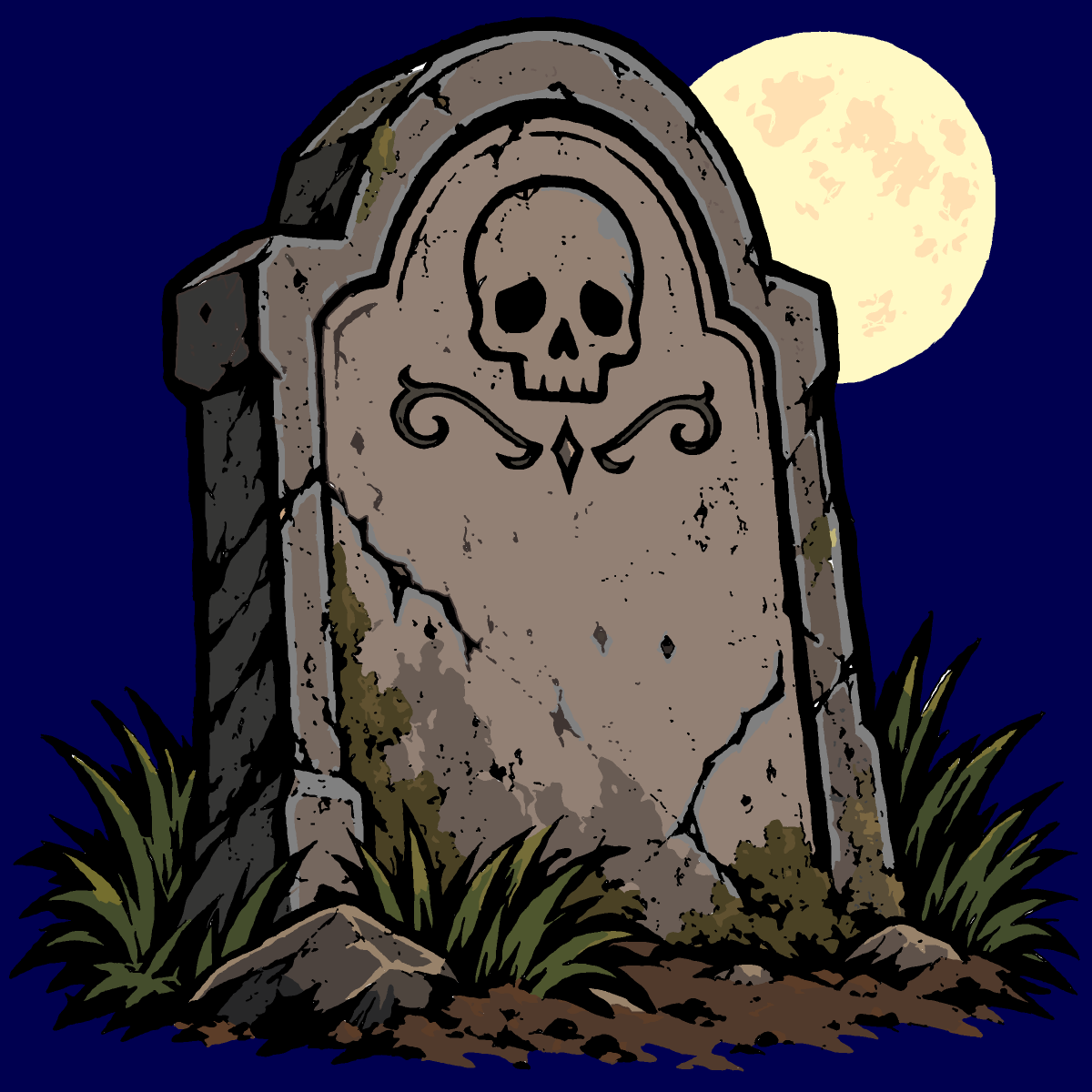Gravestone drawing by Guardianoflives