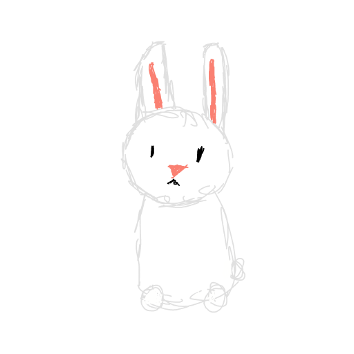 Bunny drawing by GhoulBeing