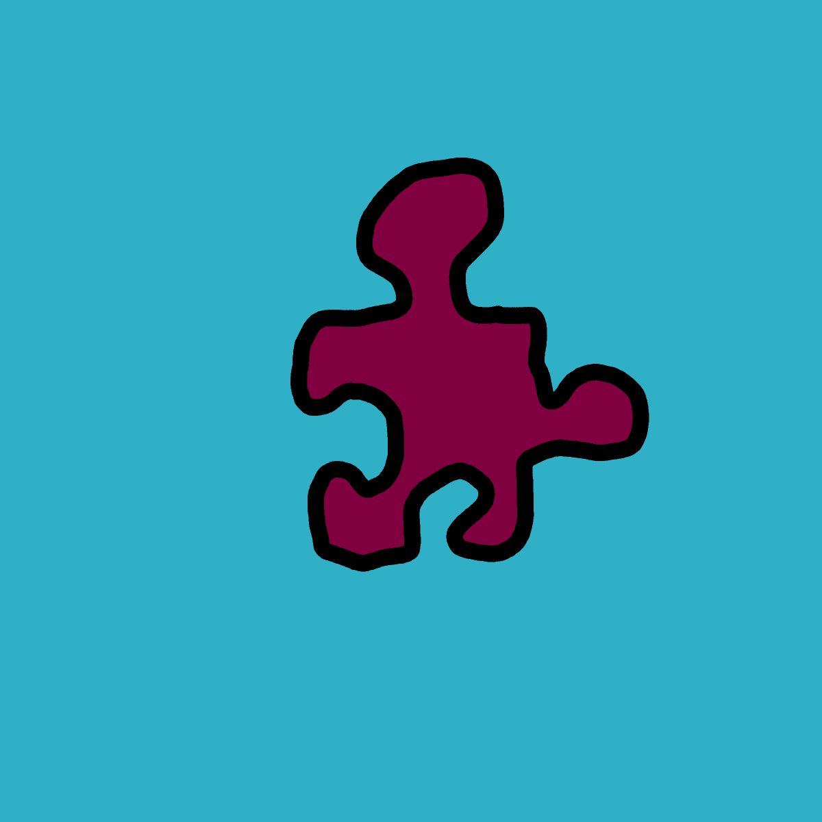 Jigsaw Piece drawing by Guardianoflives