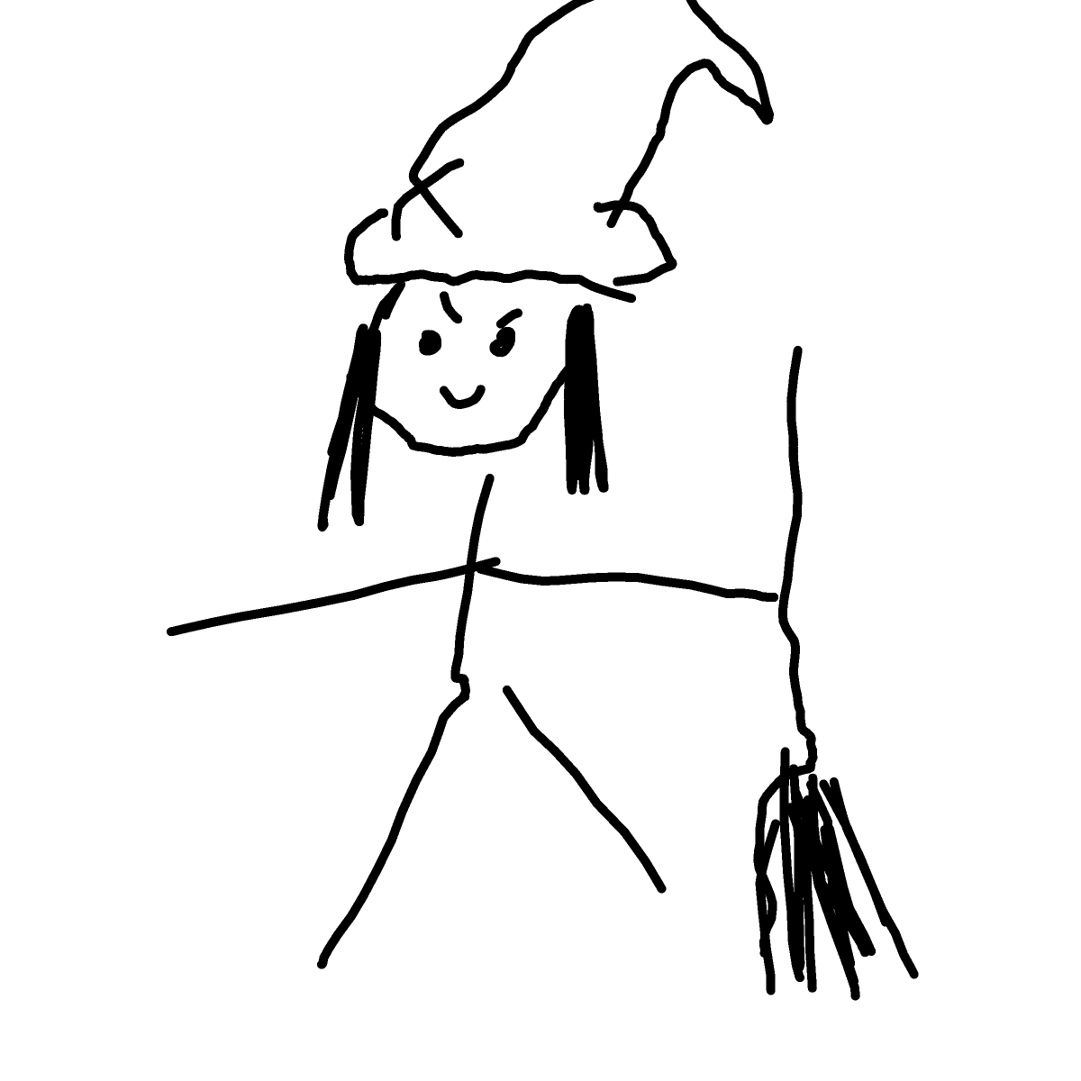 Witch drawing by Nuss