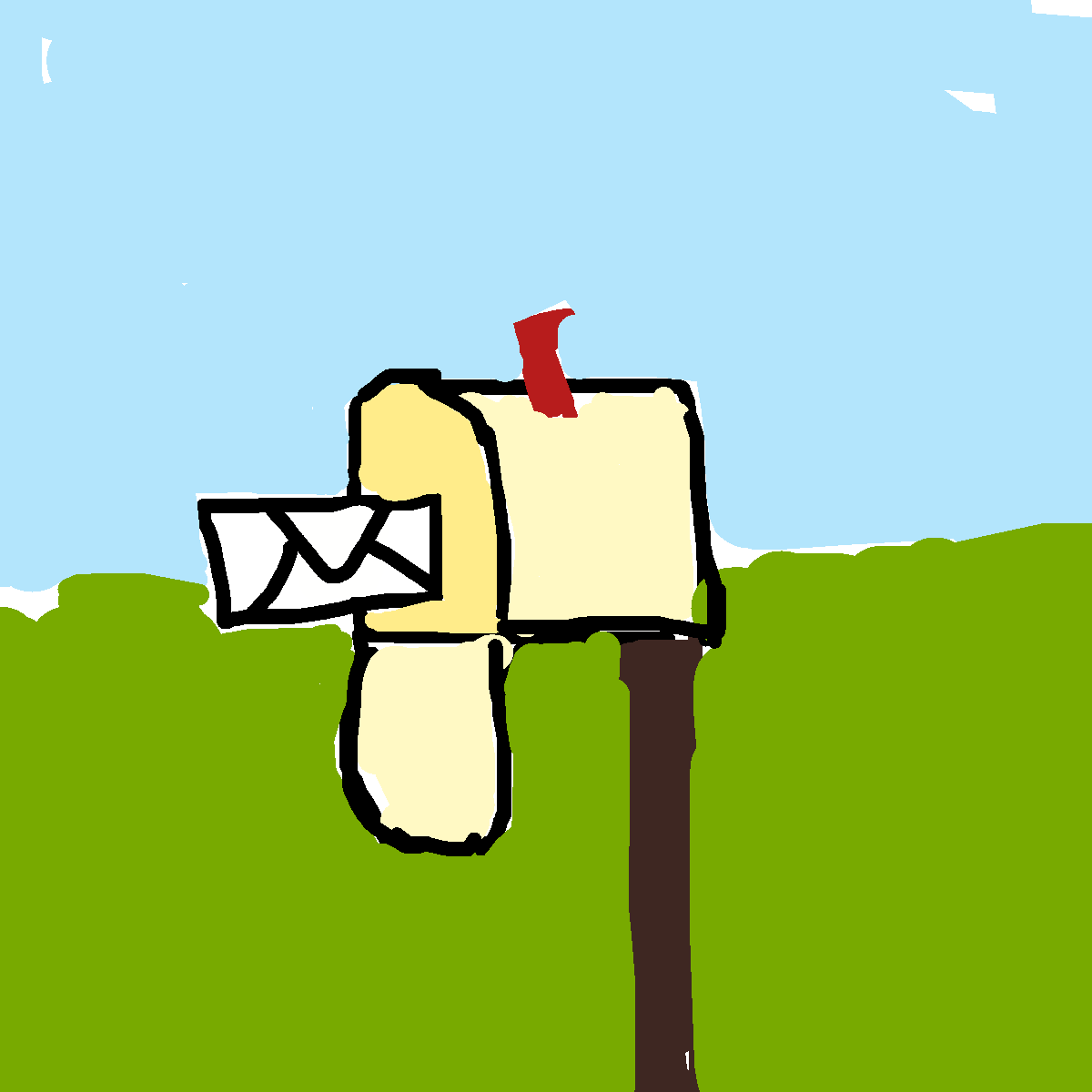 Mailbox drawing by ivory-happy-way