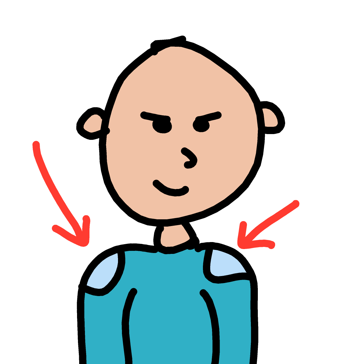 Shoulder drawing by conn0rr