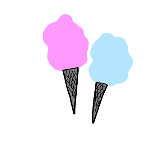 Cotton Candy drawing by berry-silver-mind