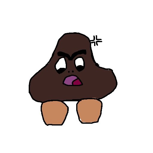 Goomba drawing by pancakes palette