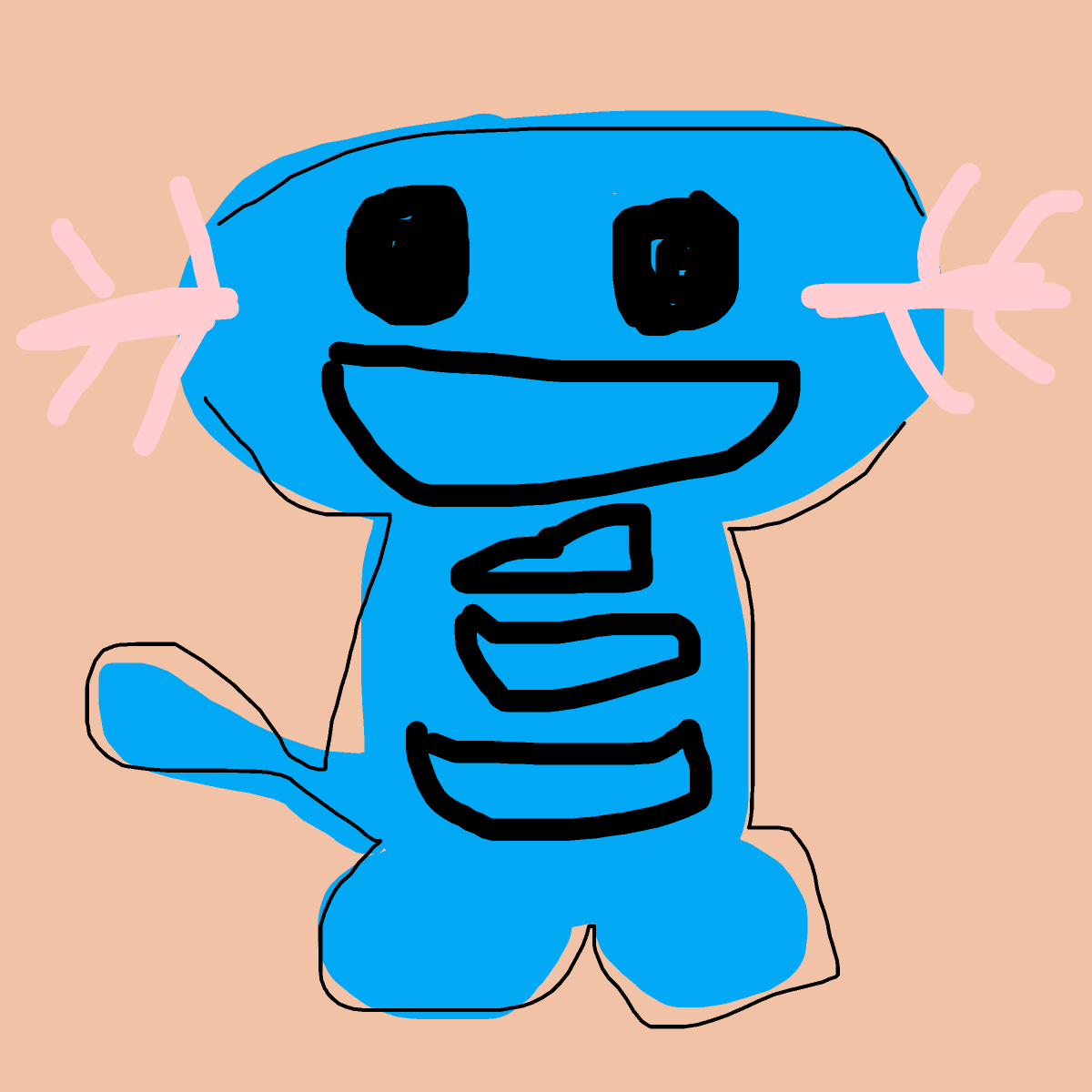 Wooper drawing by pure-wave-frost
