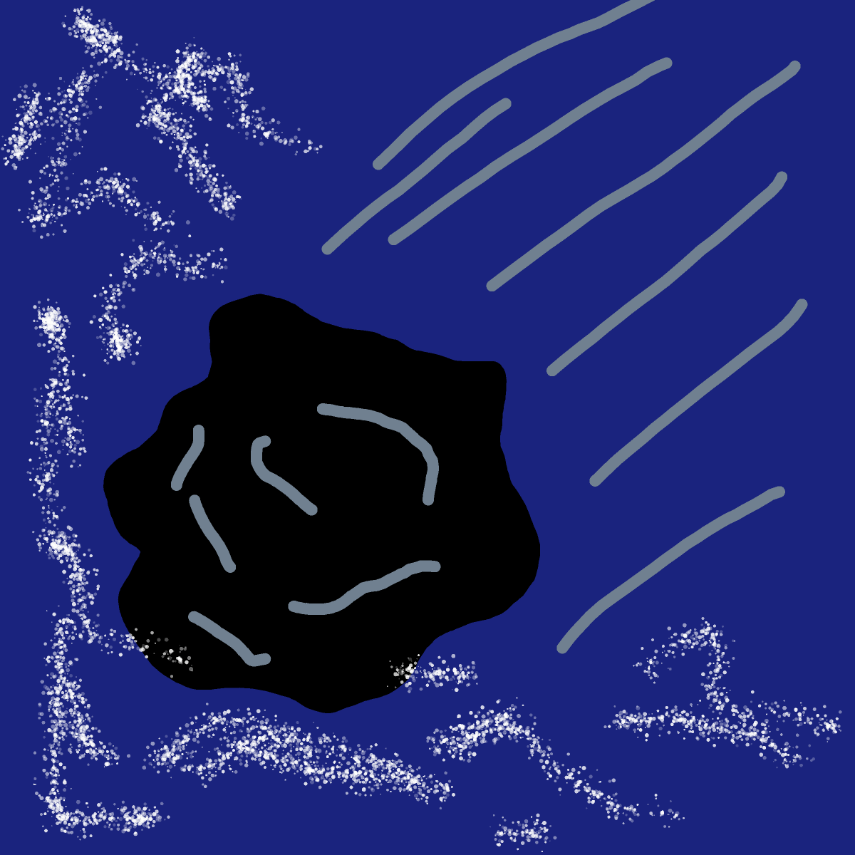 Meteorite drawing by ishak