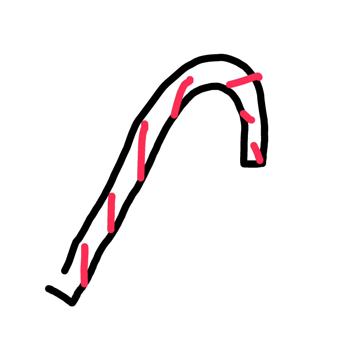 Candy Cane drawing by grape-hard-shield