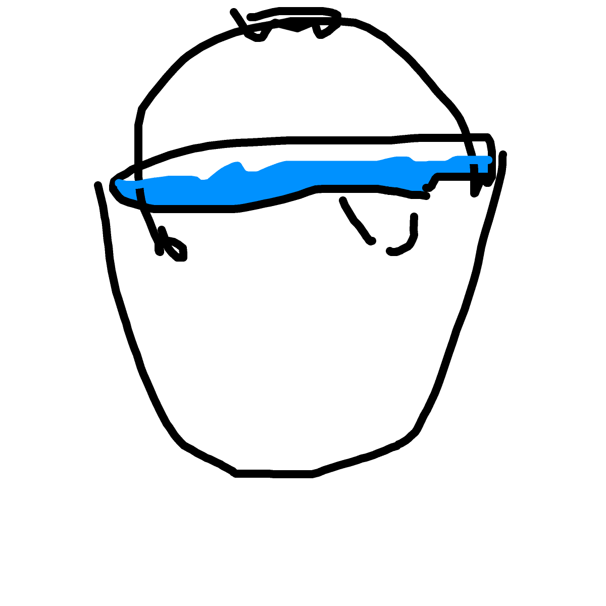 Bucket drawing by mr inkwell