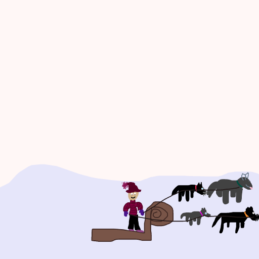Dogsled drawing by clear-cyan-drive