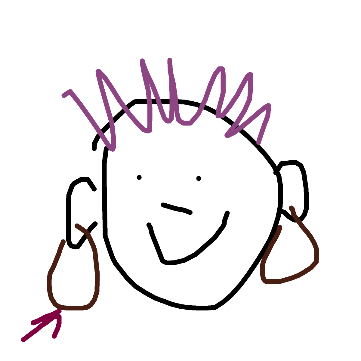 Earrings drawing by grou