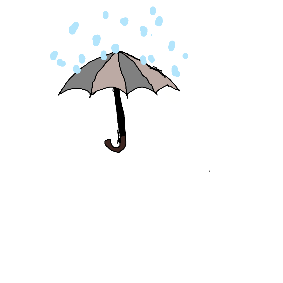 Umbrella drawing by mely