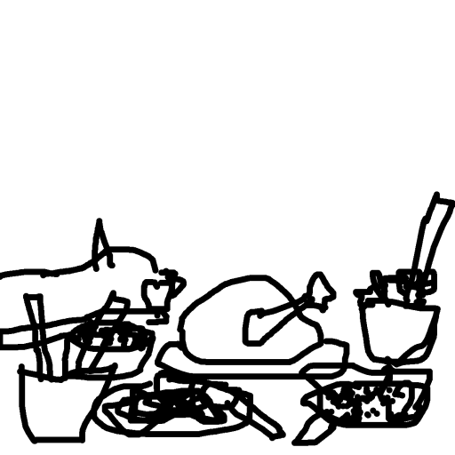 Feast drawing by ria-ria-ria