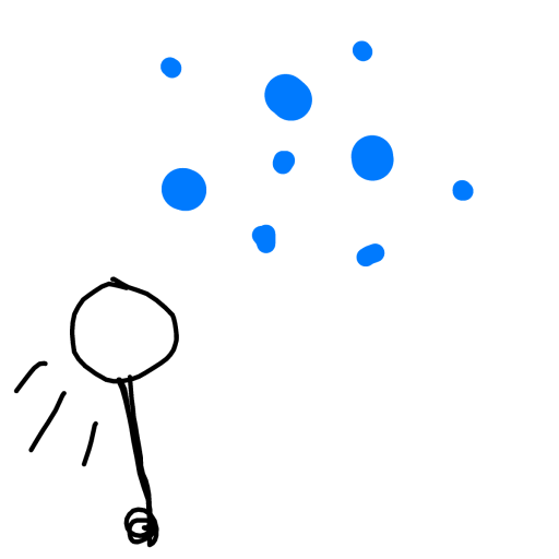 Bubbles drawing by Bri3