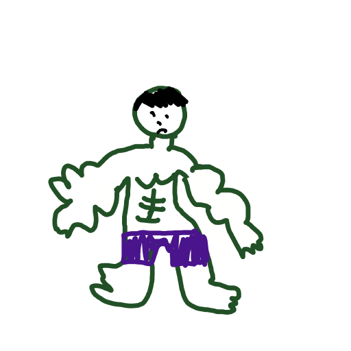 Hulk drawing by harryw