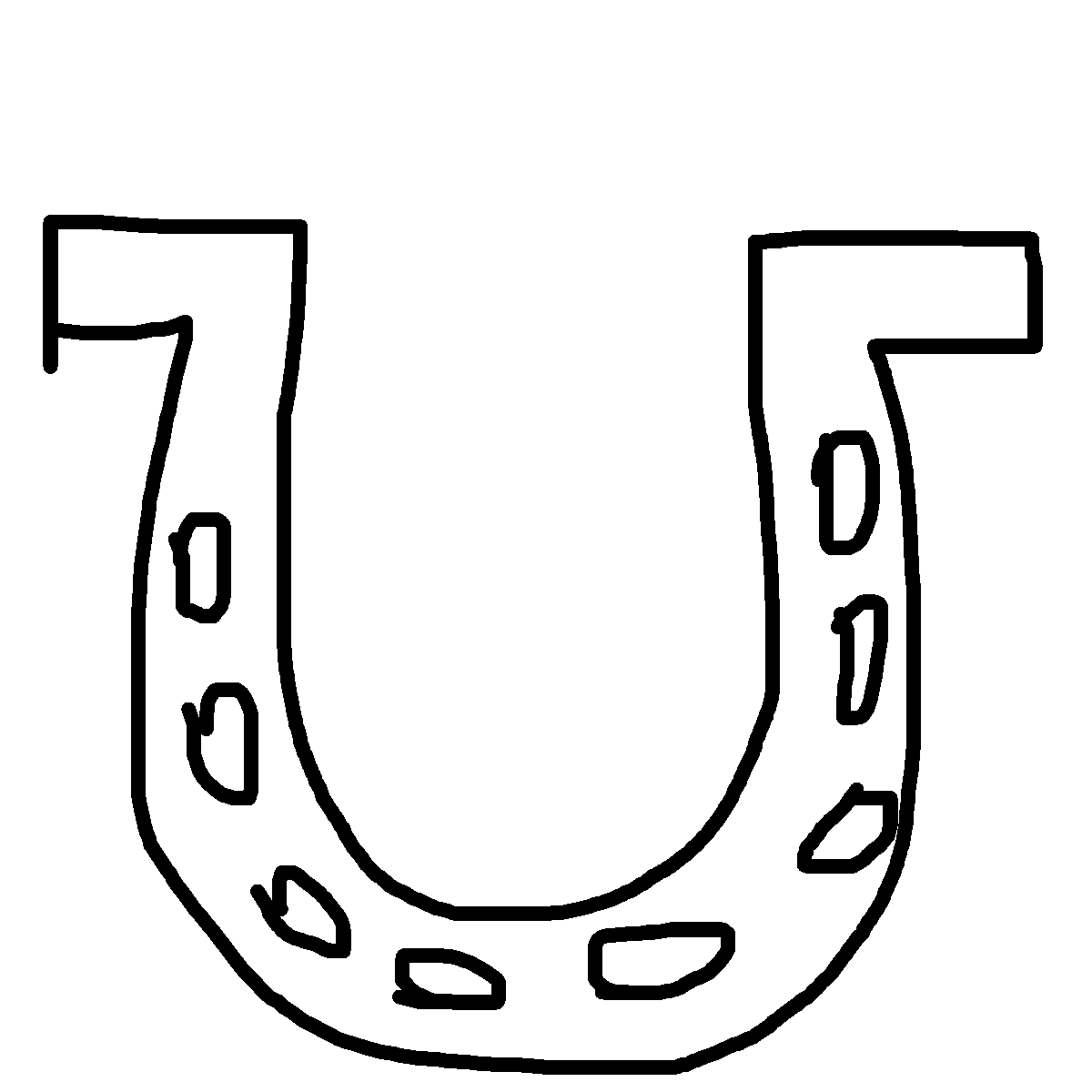 Horseshoe drawing by mikestam195