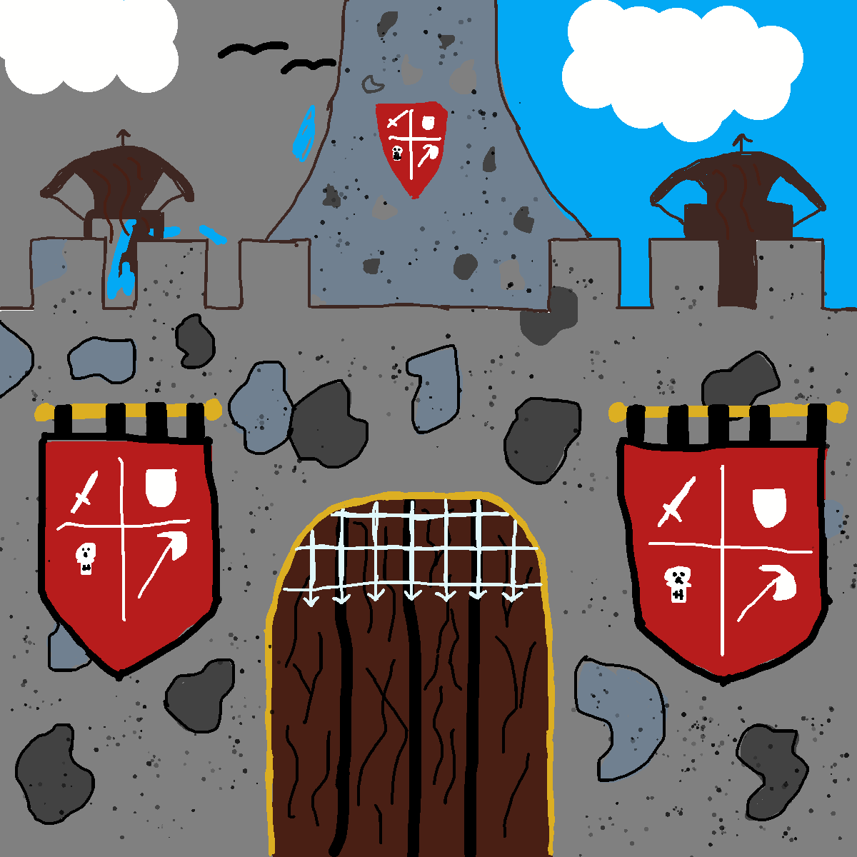 Castle drawing by pancakes palette