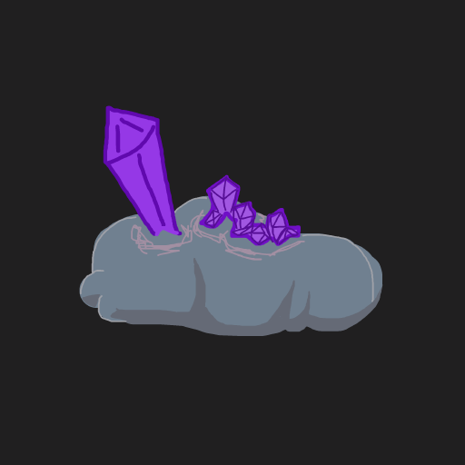 Crystal drawing by coral-clay-loop