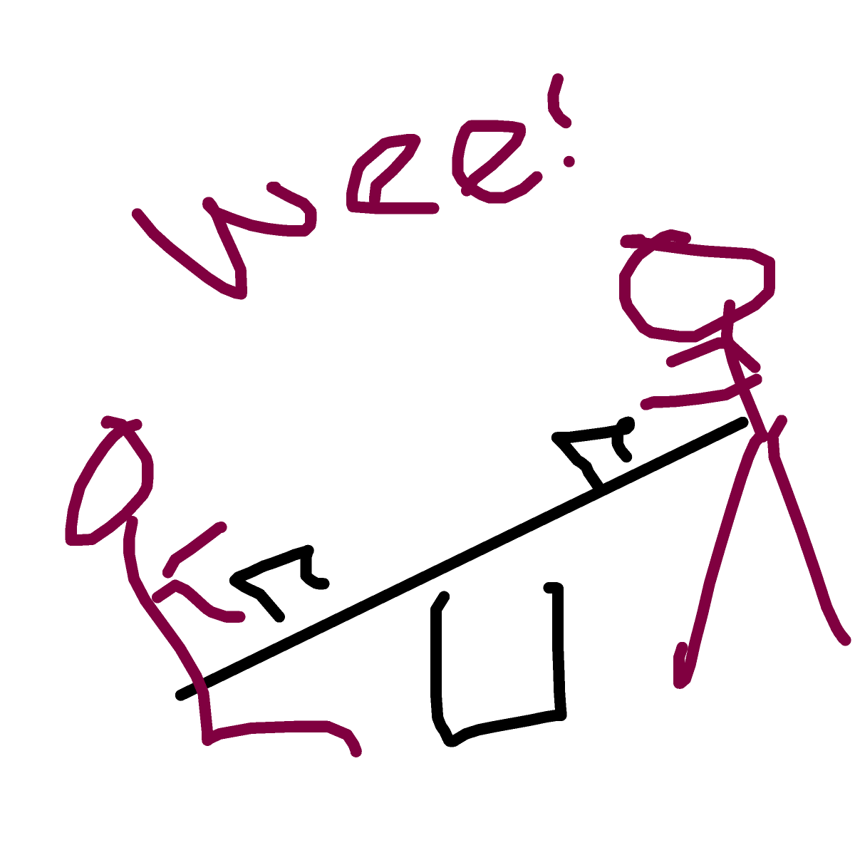 Seesaw drawing by tittychakras