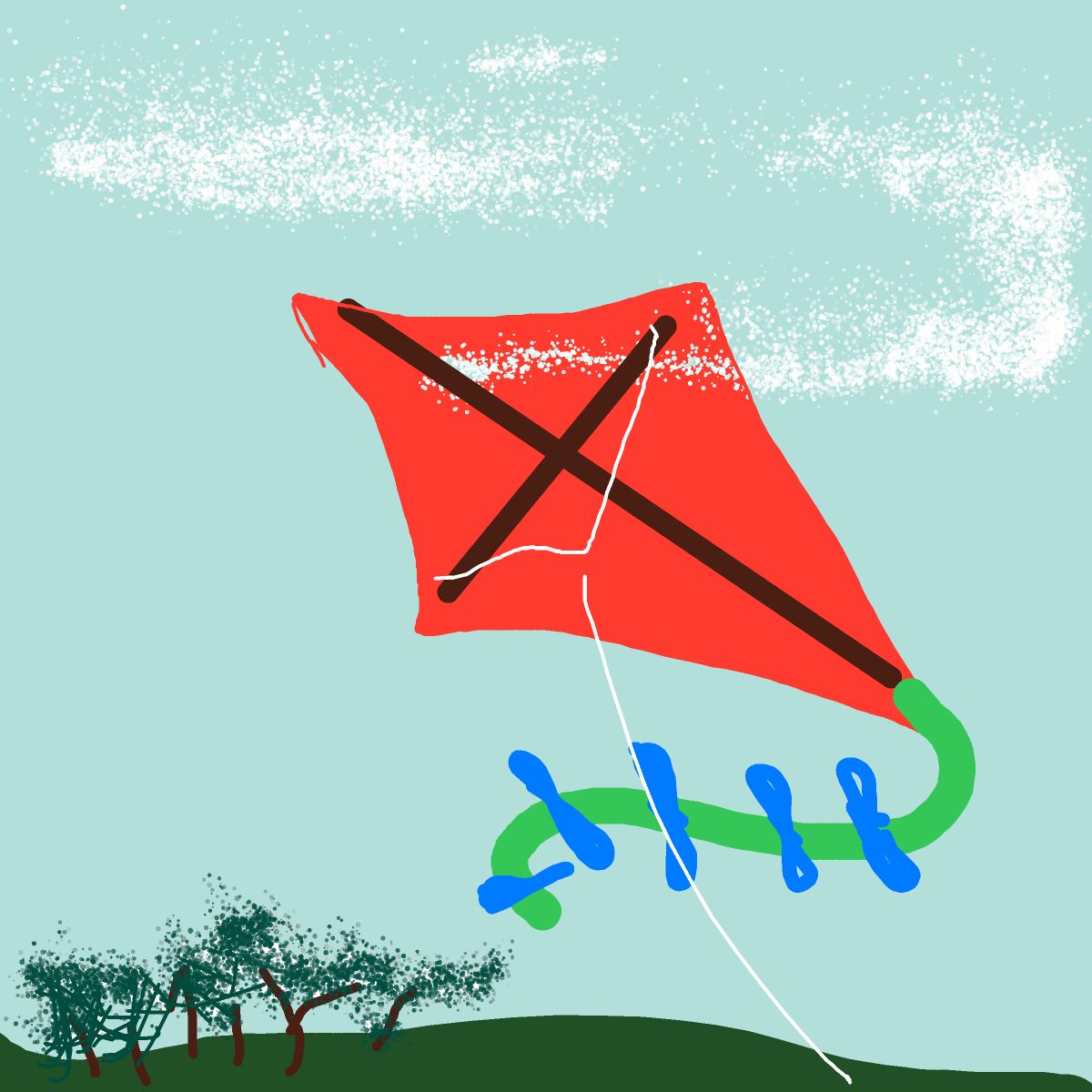 Kite drawing by mjolnirbear