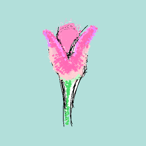 Tulip drawing by pearl-aqua-crest