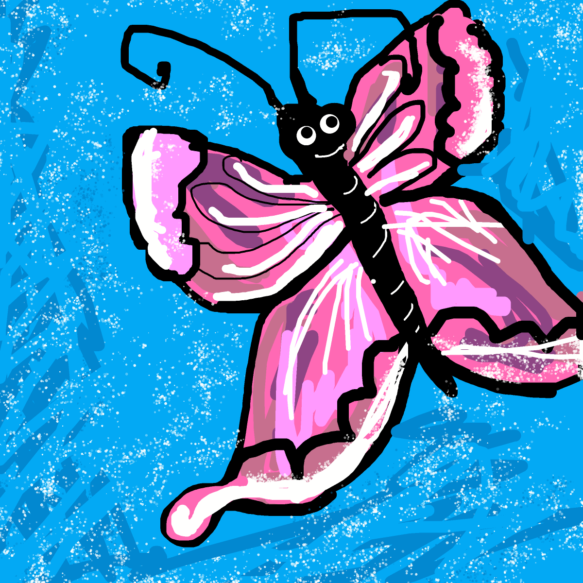 Butterfly drawing by mega-free-ace