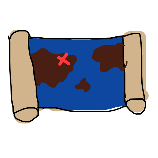Treasure Map drawing by drewbenruben