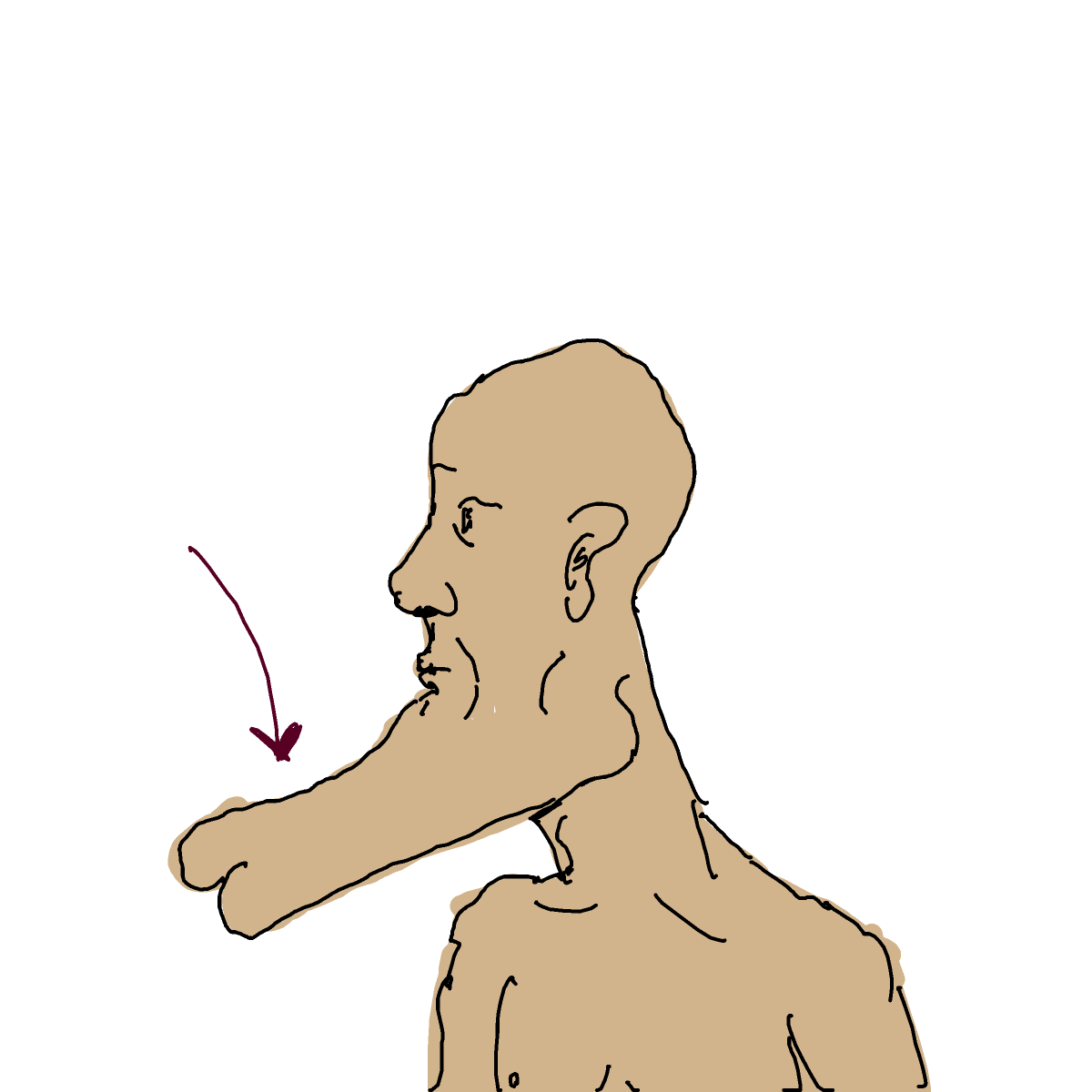 Chin drawing by godor