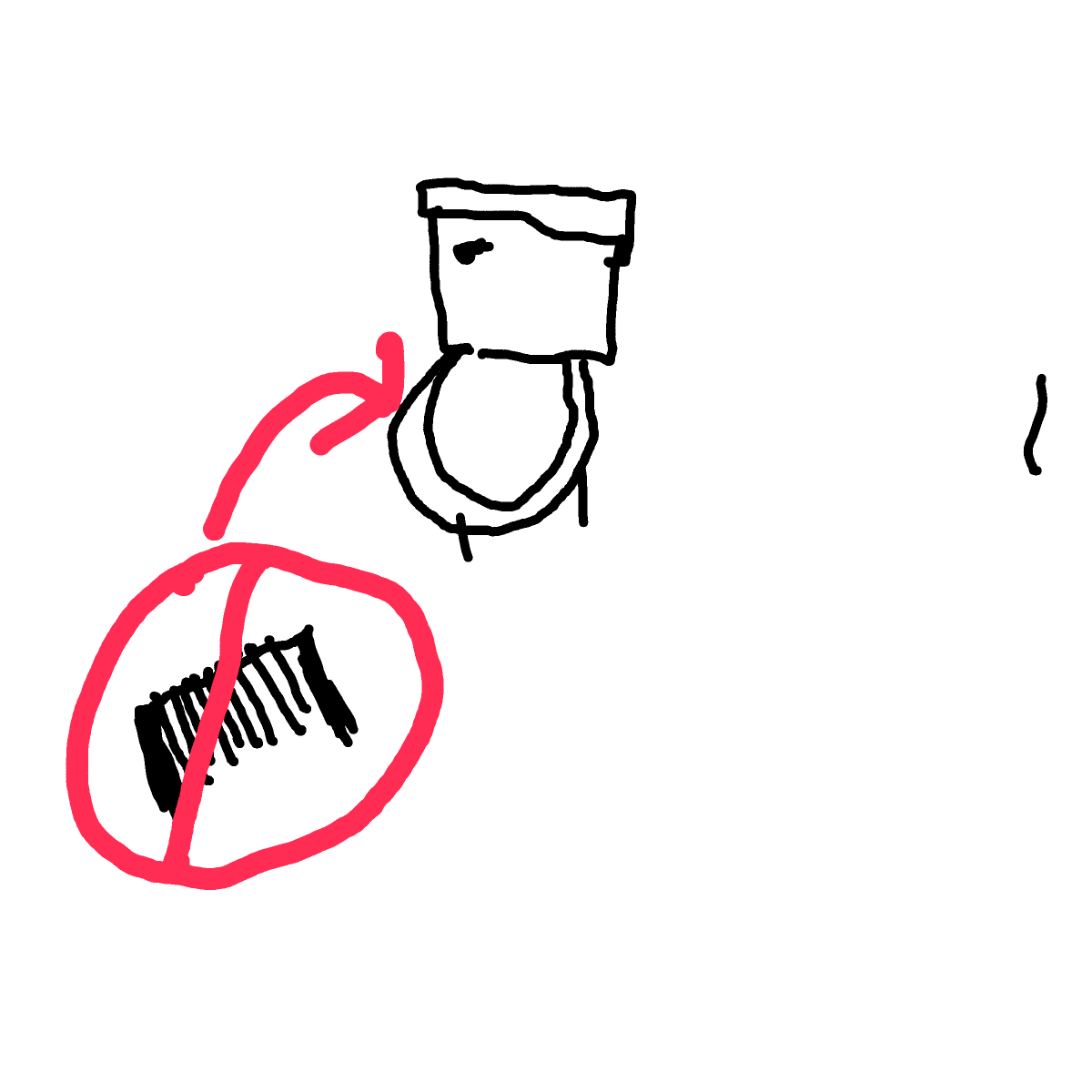 Toilet drawing by lime-draw-voice