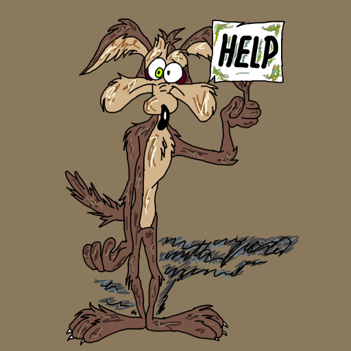 Wile E Coyote drawing by monthra
