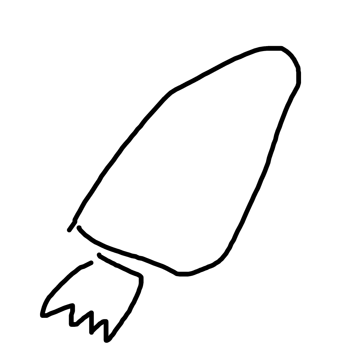 Rocket drawing by isi