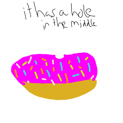 Donut drawing by KevinFaber