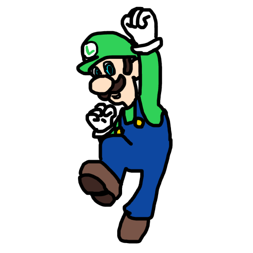 Luigi drawing by knoxy