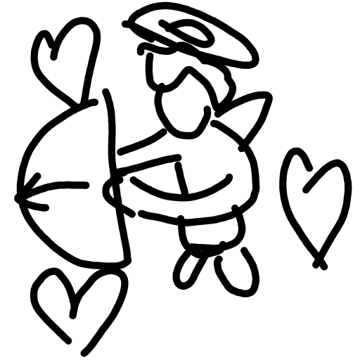 Cupid drawing by chaddyboyyo