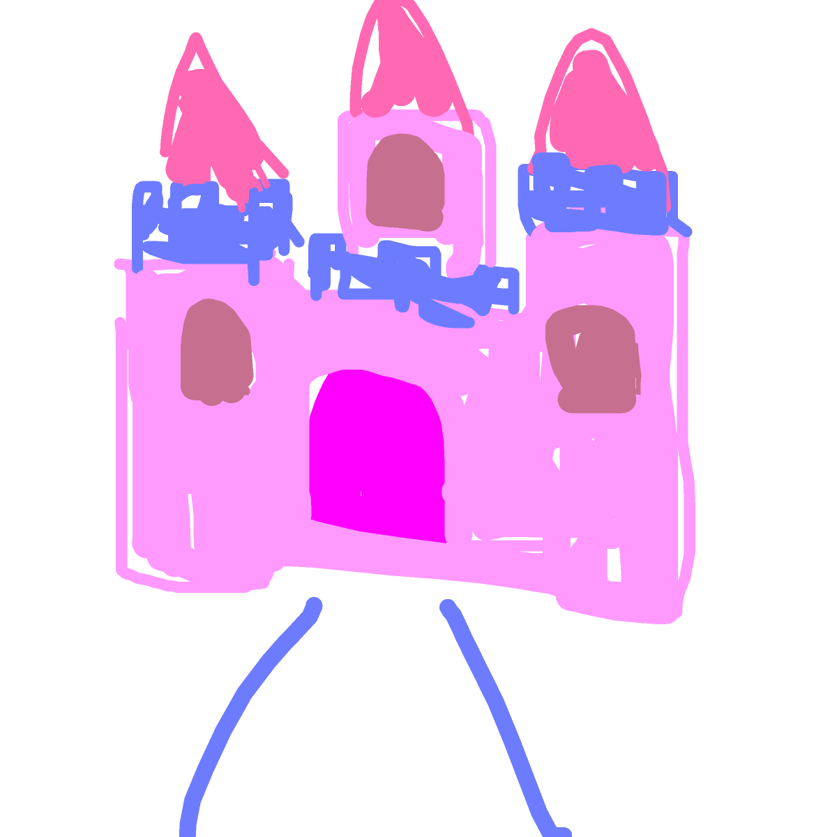 Castle drawing by oxox