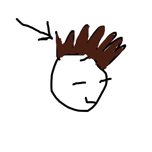 Mohawk drawing by glowxsticx