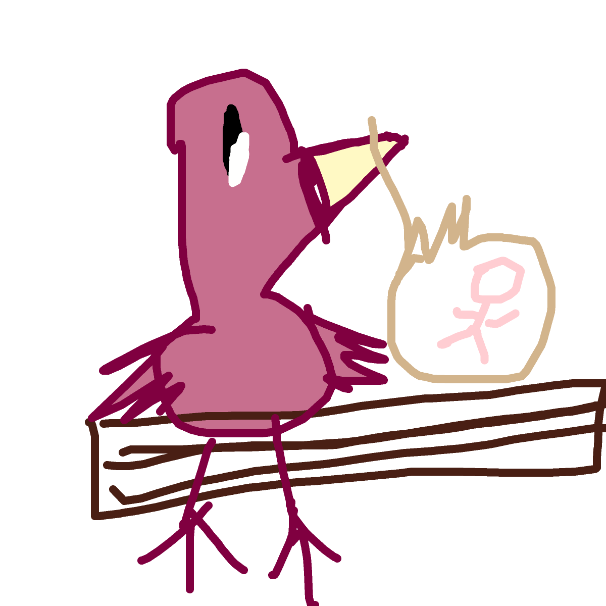Stork drawing by red-ink-mind