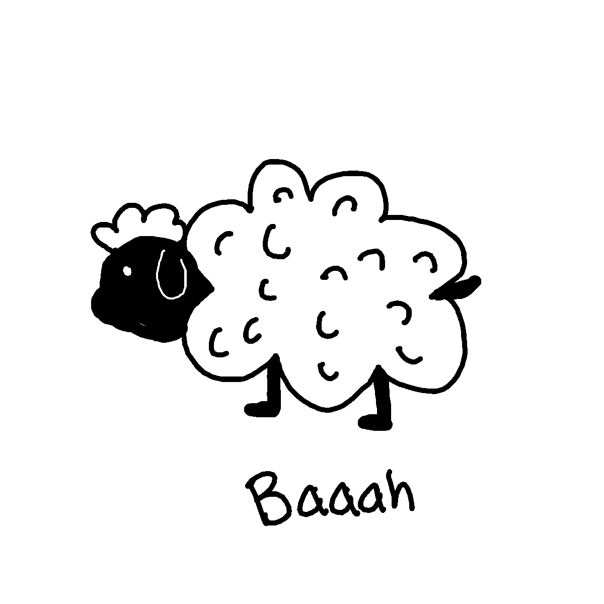 Sheep drawing by mushoe