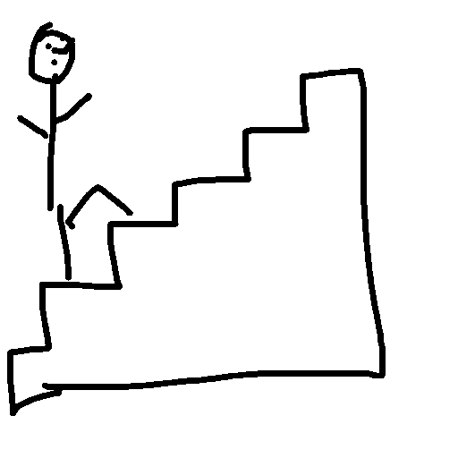 Stairs drawing by fire-quick-wheel