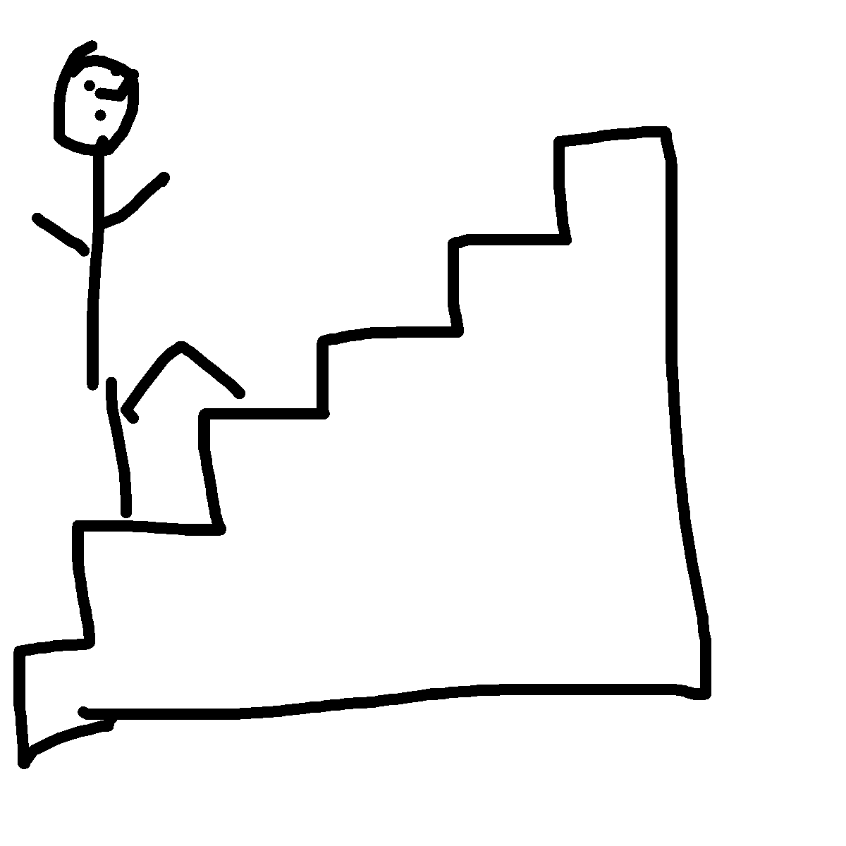 Stairs drawing by fire-quick-wheel