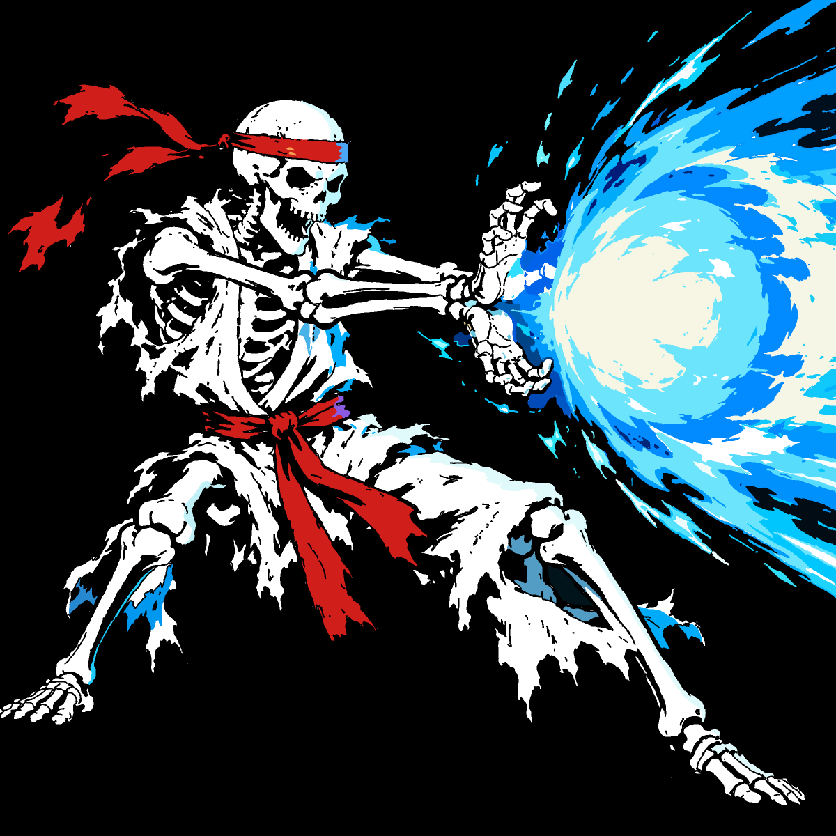 Hadouken drawing by Guardianoflives