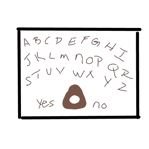 Ouija Board drawing by Shandi