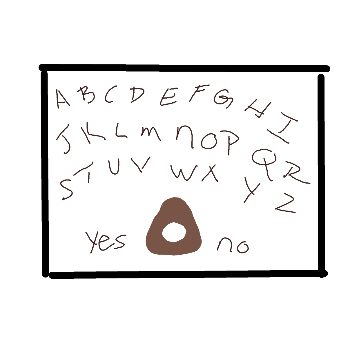 Ouija Board drawing by Shandi