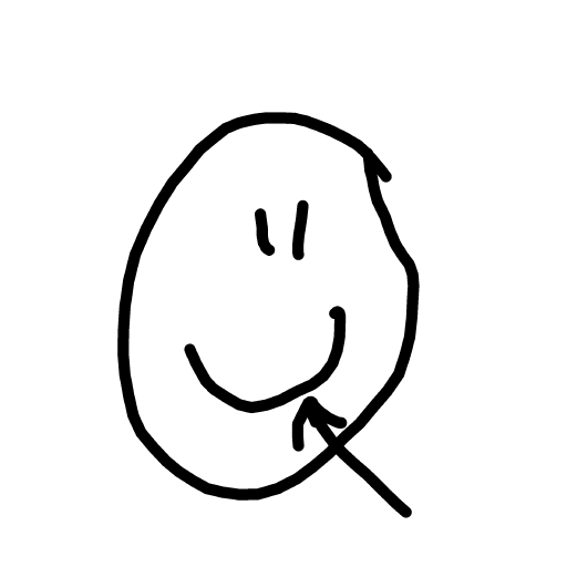 Smile drawing by Bri3